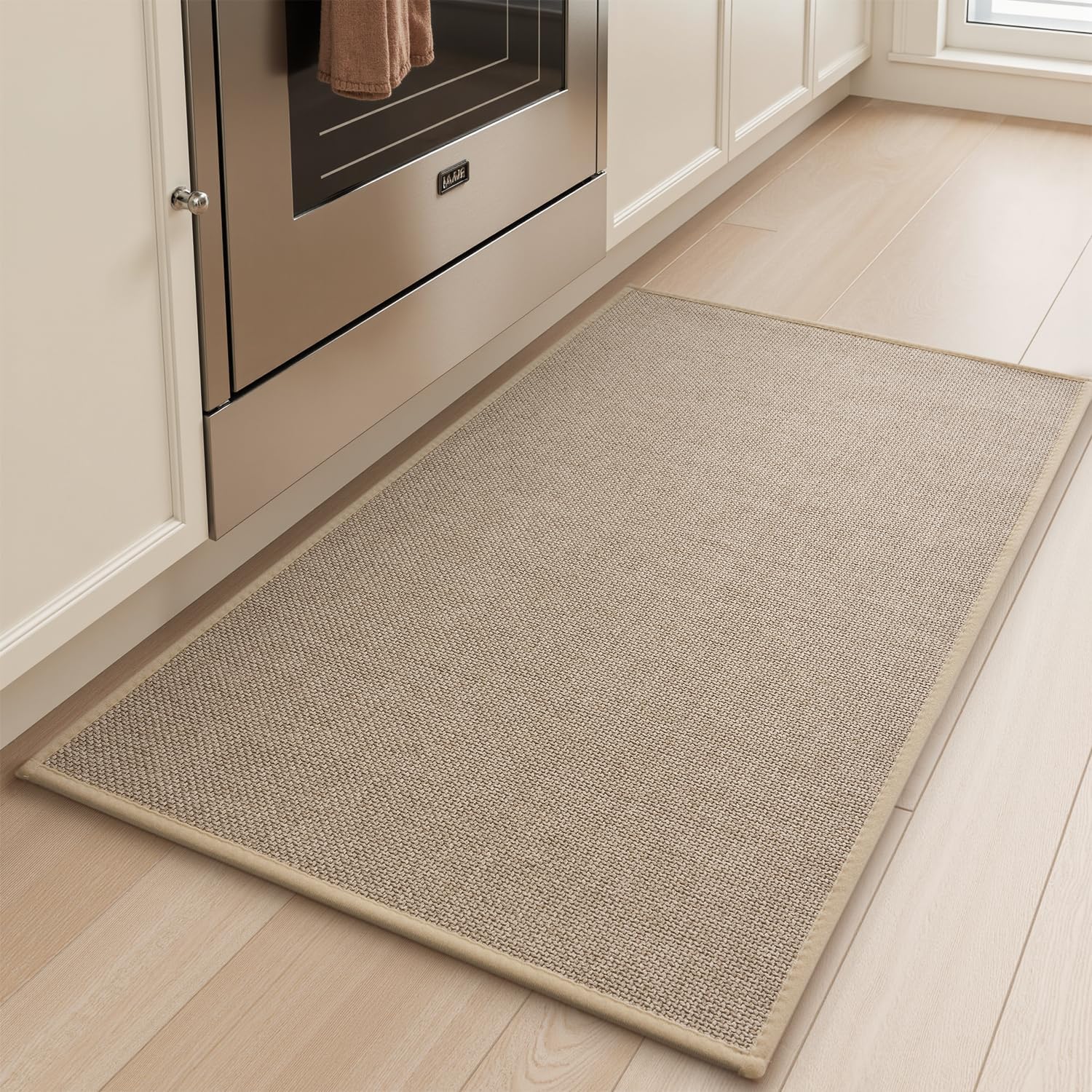Superior Absorbent Kitchen Rug-Mat, (Beige, 20" × 32")