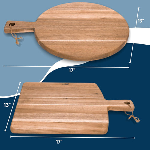 Acacia Wood Cutting Board 2 Pack