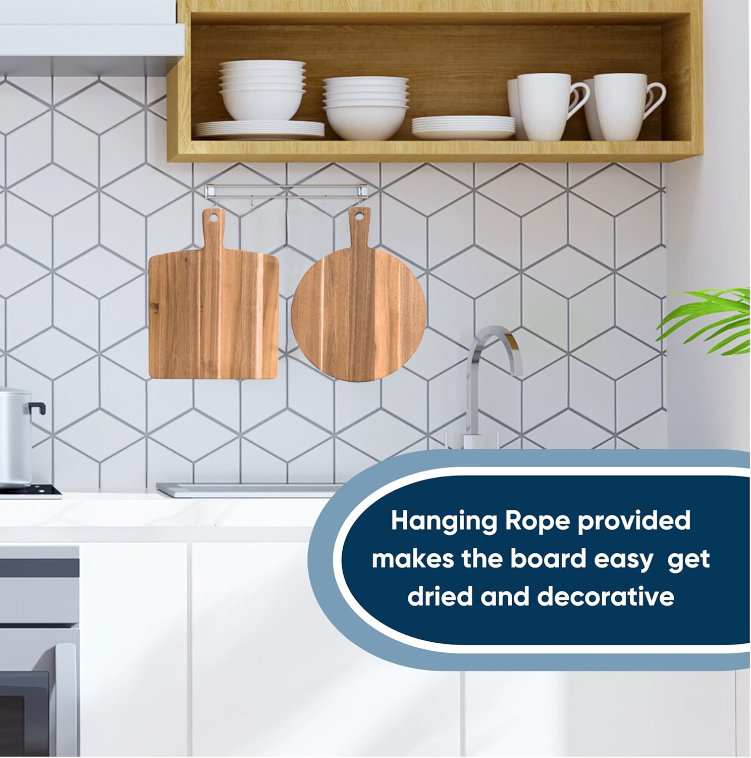 Acacia Wood Cutting Board 2 Pack