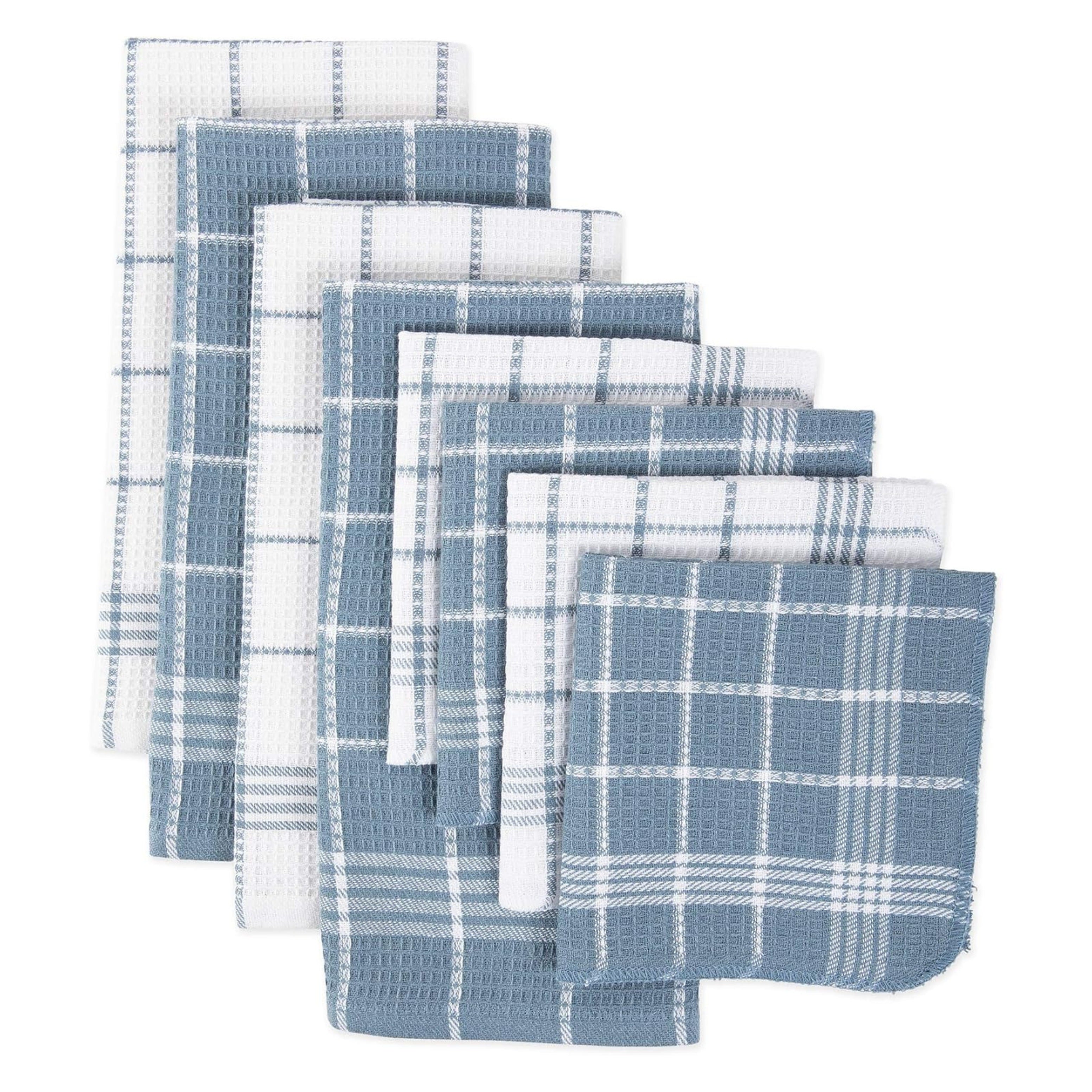 Waffle Weave Kitchen Collection - Set of 8